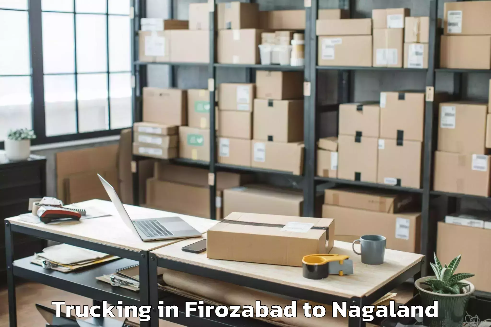 Hassle-Free Firozabad to Wozhuro Trucking